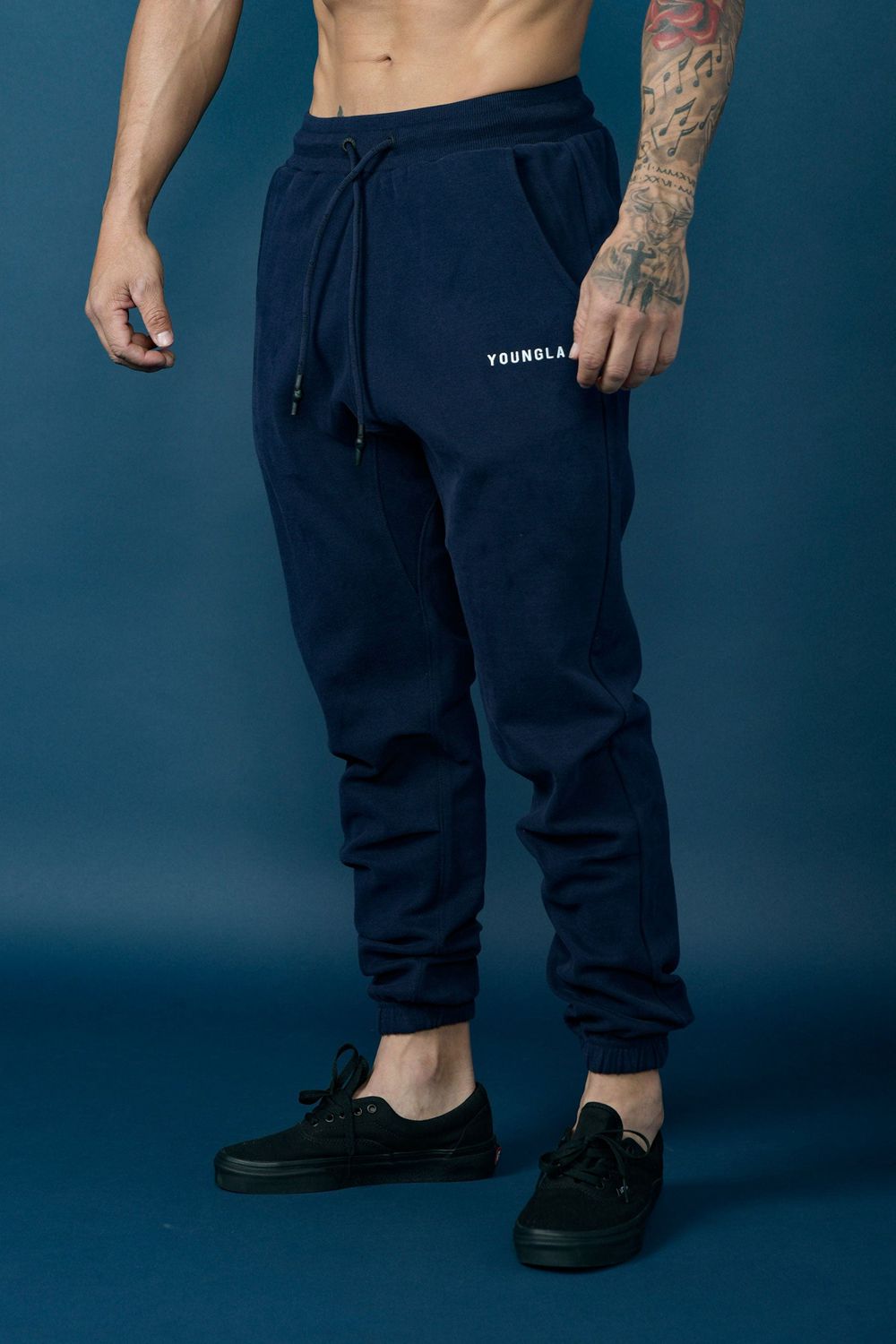 Young LA 210 Kick-Back Joggers Navy Canada | ZSLN-40357