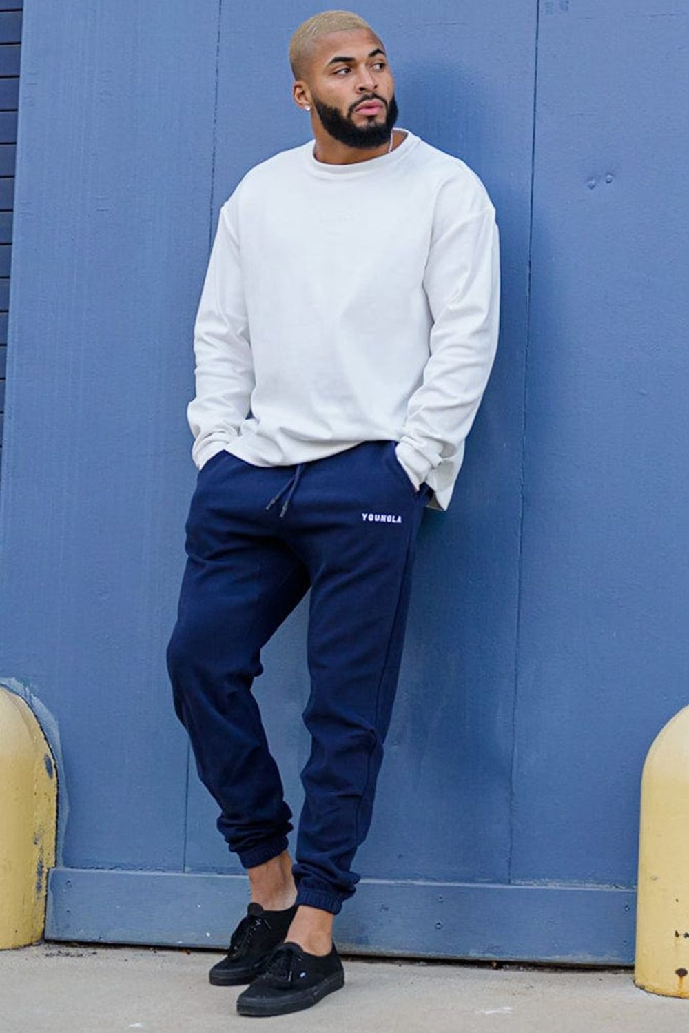 Young LA 210 Kick-Back Joggers Navy Canada | ZSLN-40357