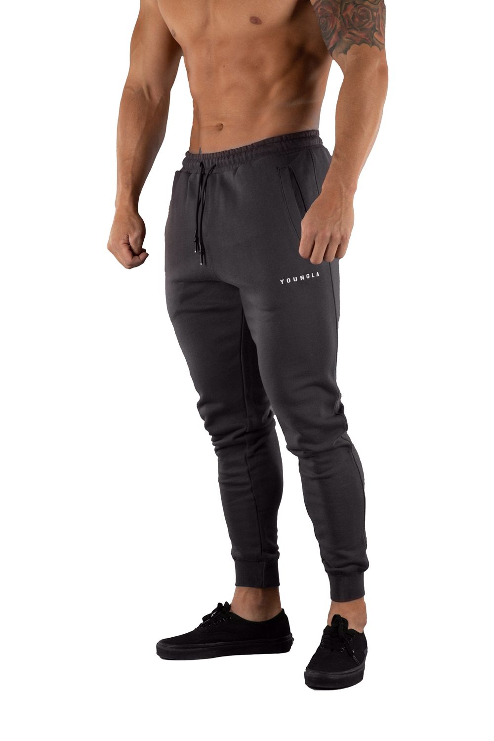 Young LA 213 Elite Joggers Dark Grey Canada | KSOI-10657