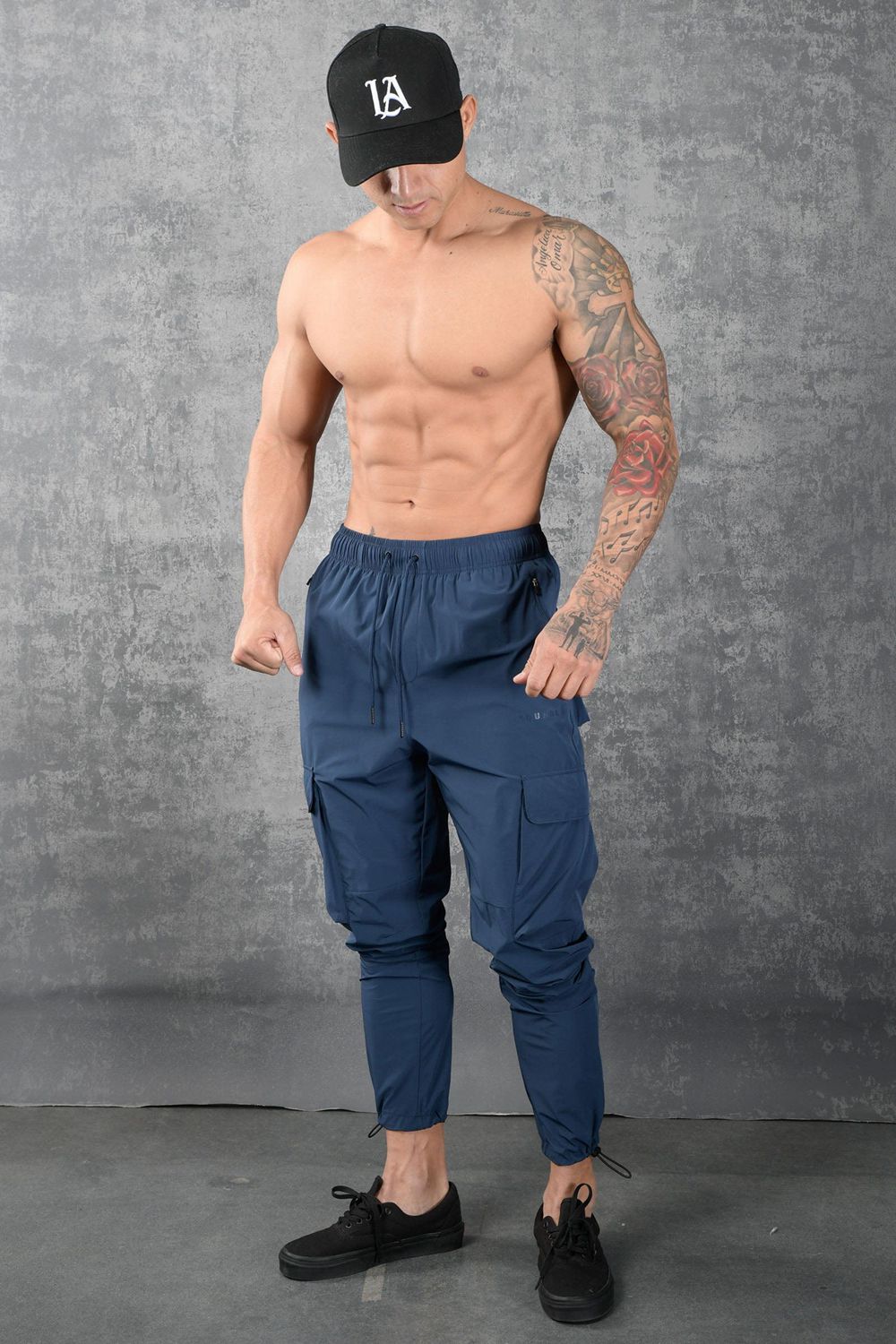 Young LA 218 Travel Cargo Joggers Blue Canada | AKJC-60418