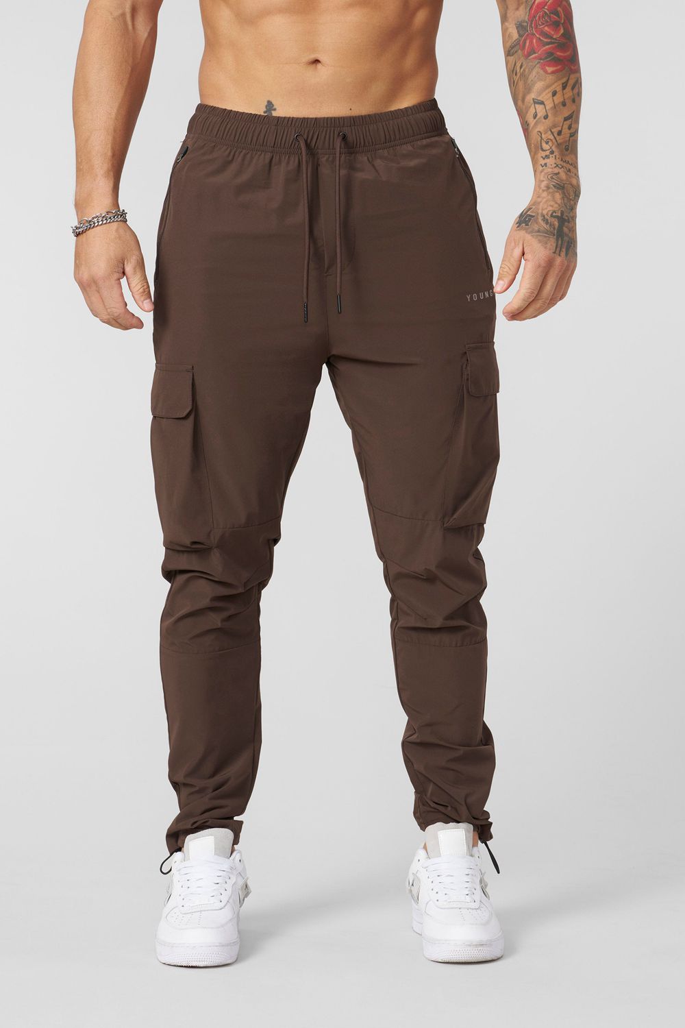 Young LA 218 Travel Cargo Joggers New Colors Brown Canada | NUFG-14390