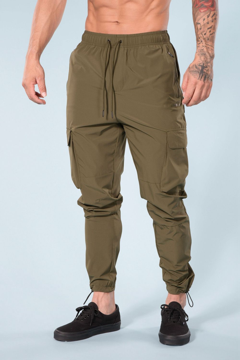 Young LA 218 Travel Cargo Joggers Olive Canada | UQPO-08745