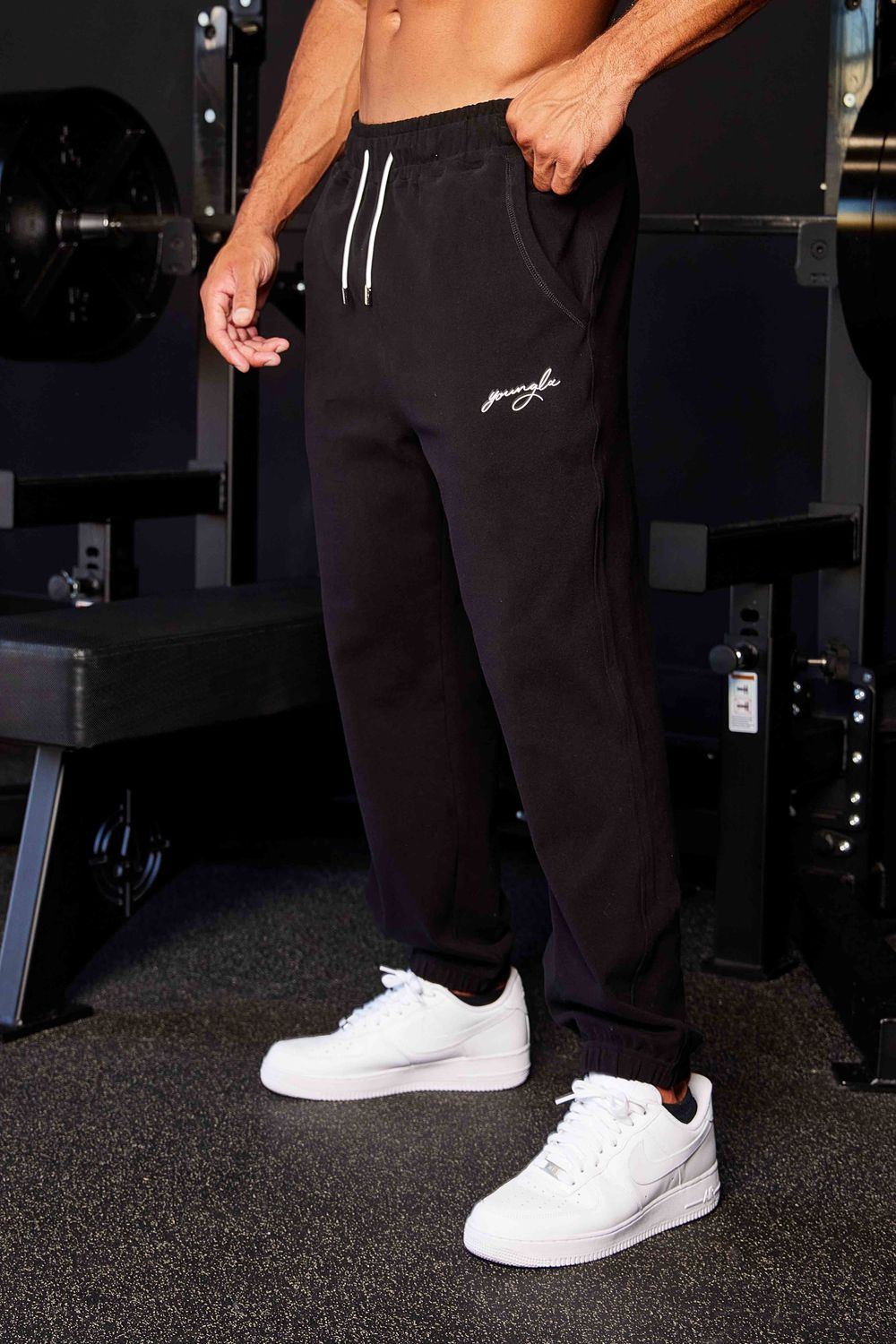 Young LA 219 Chill Cloud Joggers Black Canada | QIEL-80126