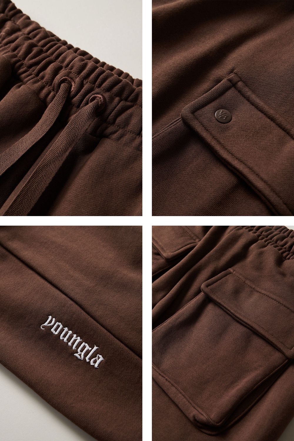 Young LA 224 - Rambo Joggers 2.0 Brown Canada | TZGX-38146