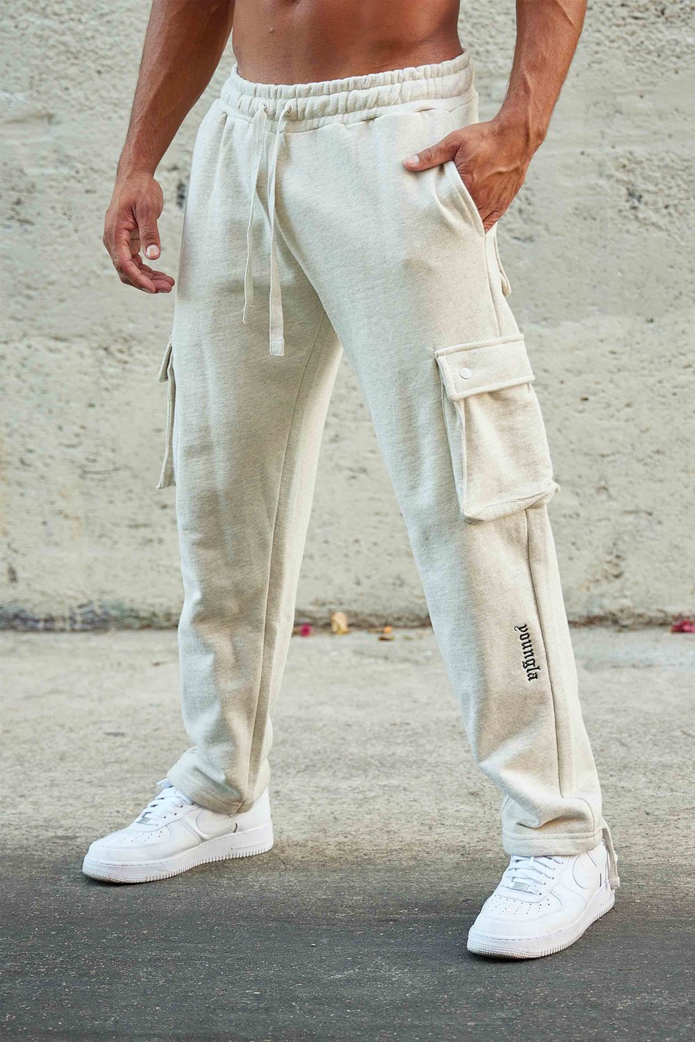 Young LA 224 - Rambo Joggers 2.0 White Canada | QSDC-83107