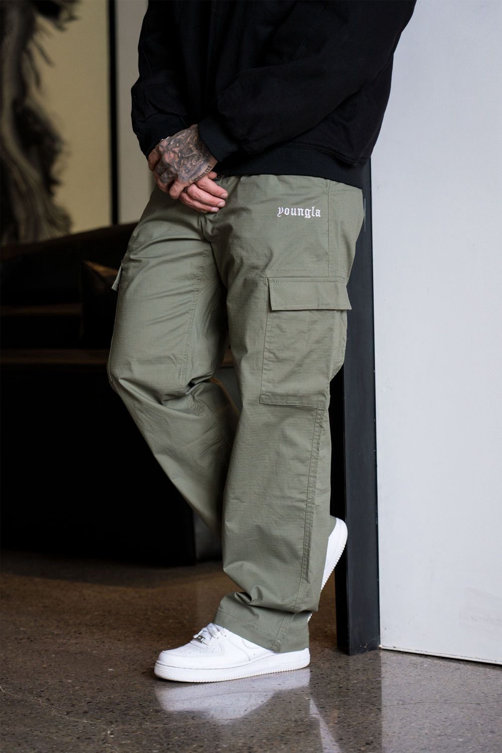 Young LA 226 - Trailblaze Cargos Olive Canada | JBZH-90712