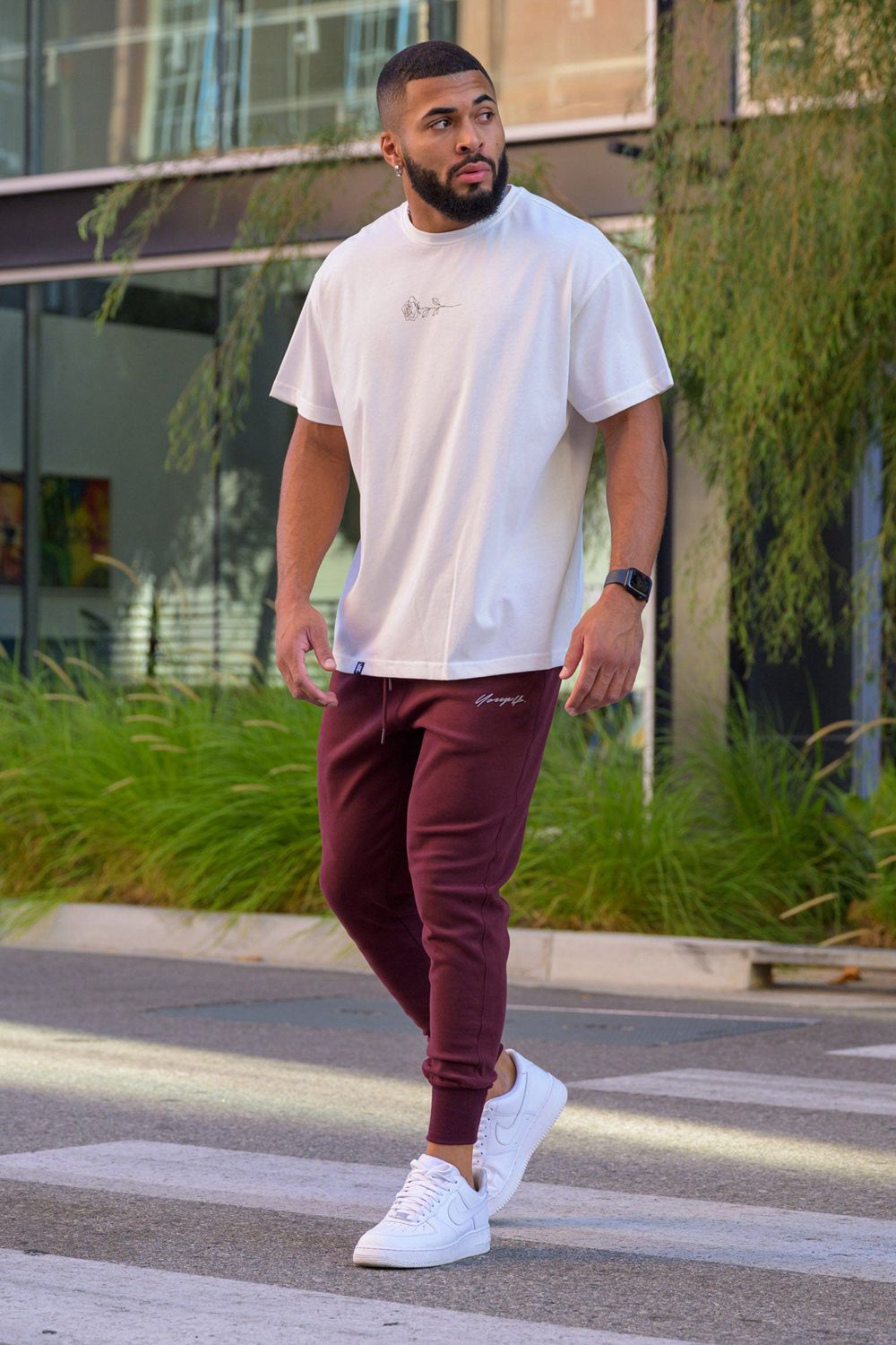 Young LA 228 Cloud Joggers Burgundy Canada | CEVM-76421