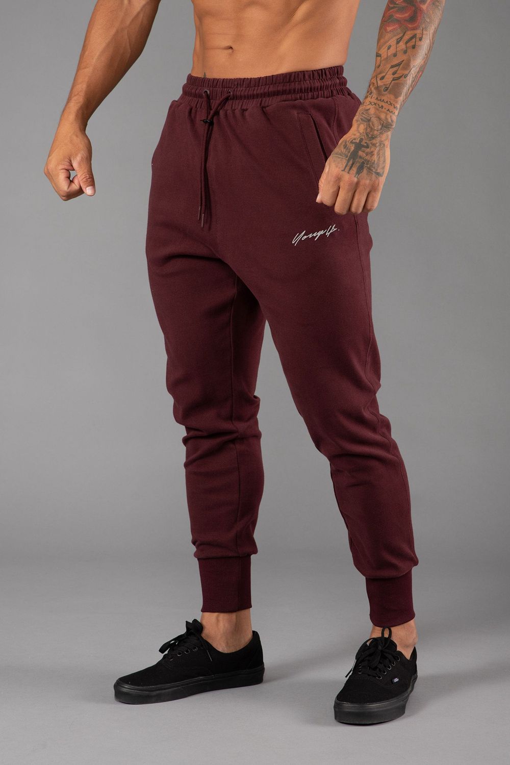 Young LA 228 Cloud Joggers Burgundy Canada | CEVM-76421