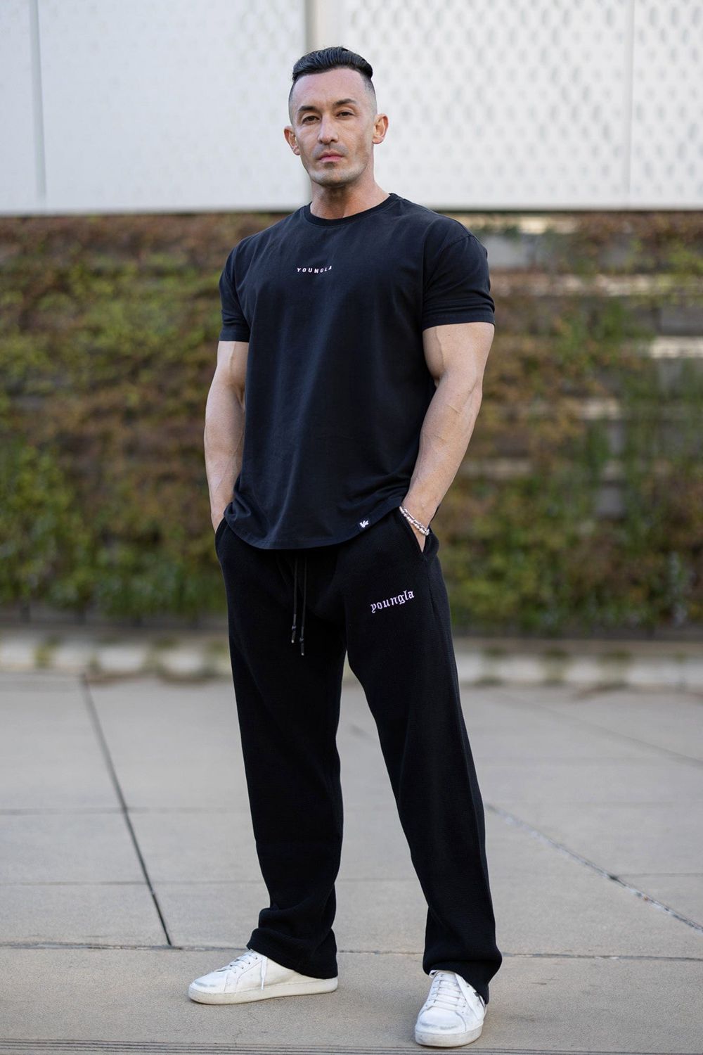 Young LA 230 - No Cuff Thermal Pants Black Canada | XBQU-87652