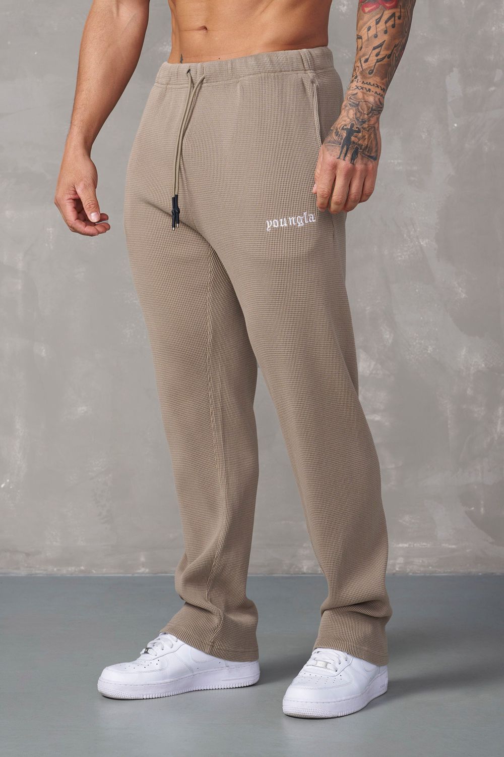 Young LA 230 - No Cuff Thermal Pants Khaki Canada | FGKO-60132