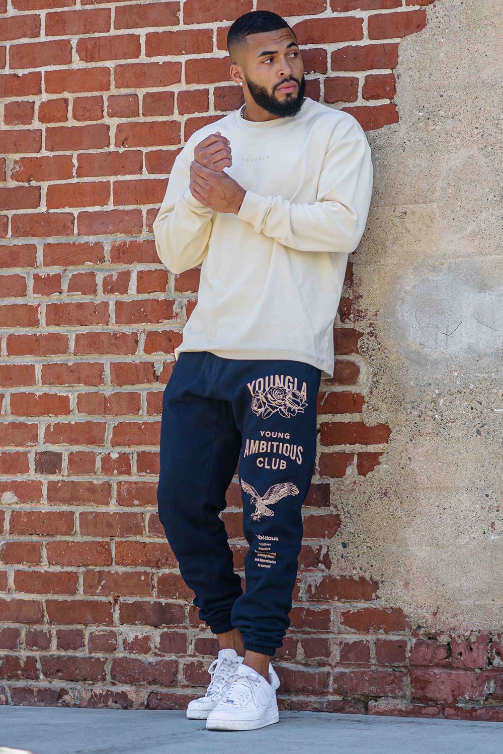 Young LA 233 The Immortal Joggers Navy Canada | HXKT-48736