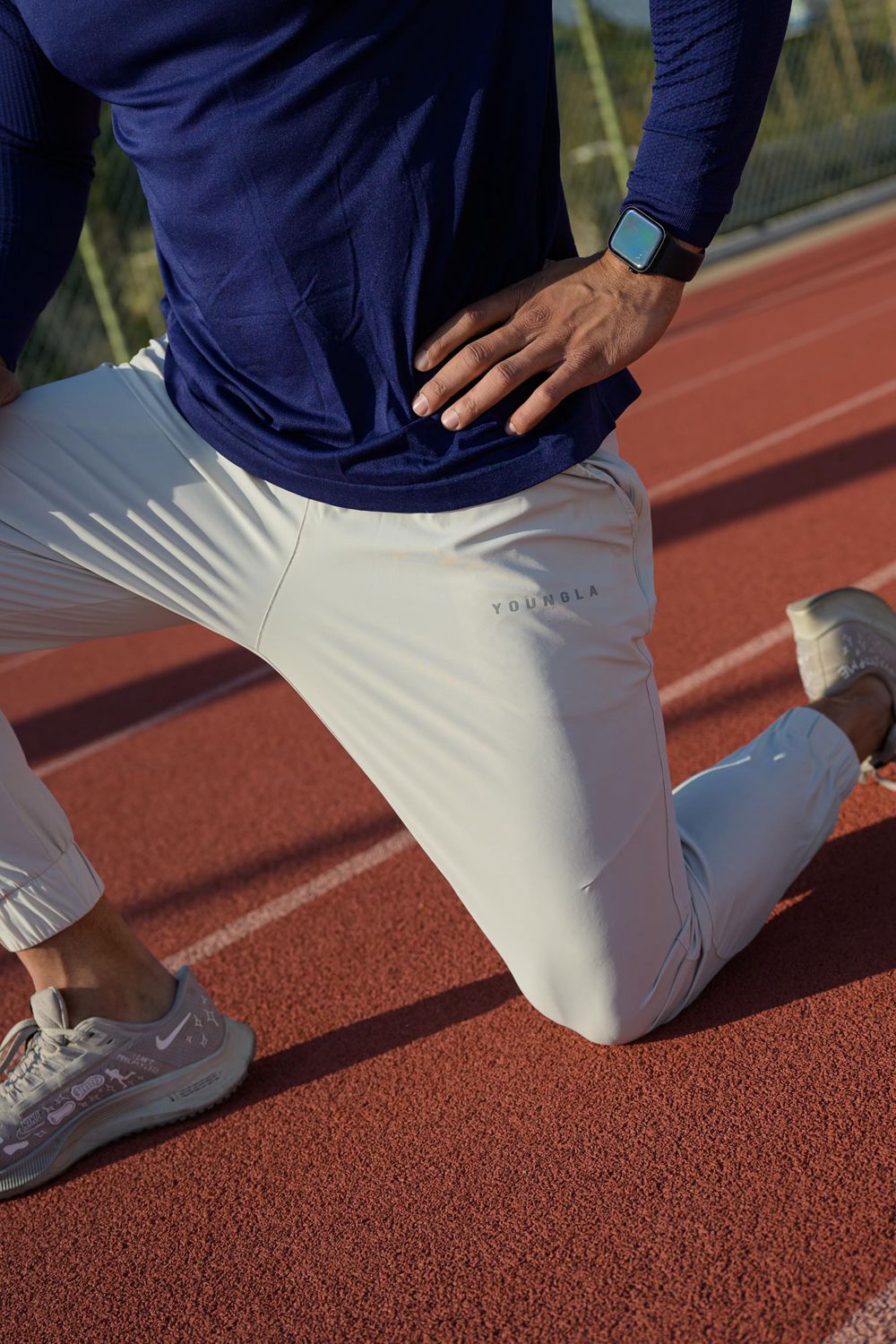 Young LA 237 Nylon Training Joggers White Canada | PECS-82635