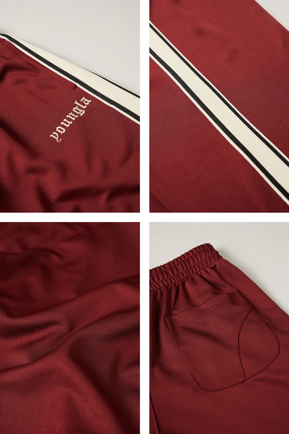 Young LA 241 - Warm Up Pants Burgundy Canada | ZJGQ-47685