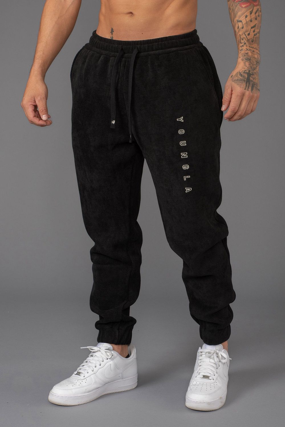 Young LA 244 Aspen Joggers Black Canada | NJOM-08196