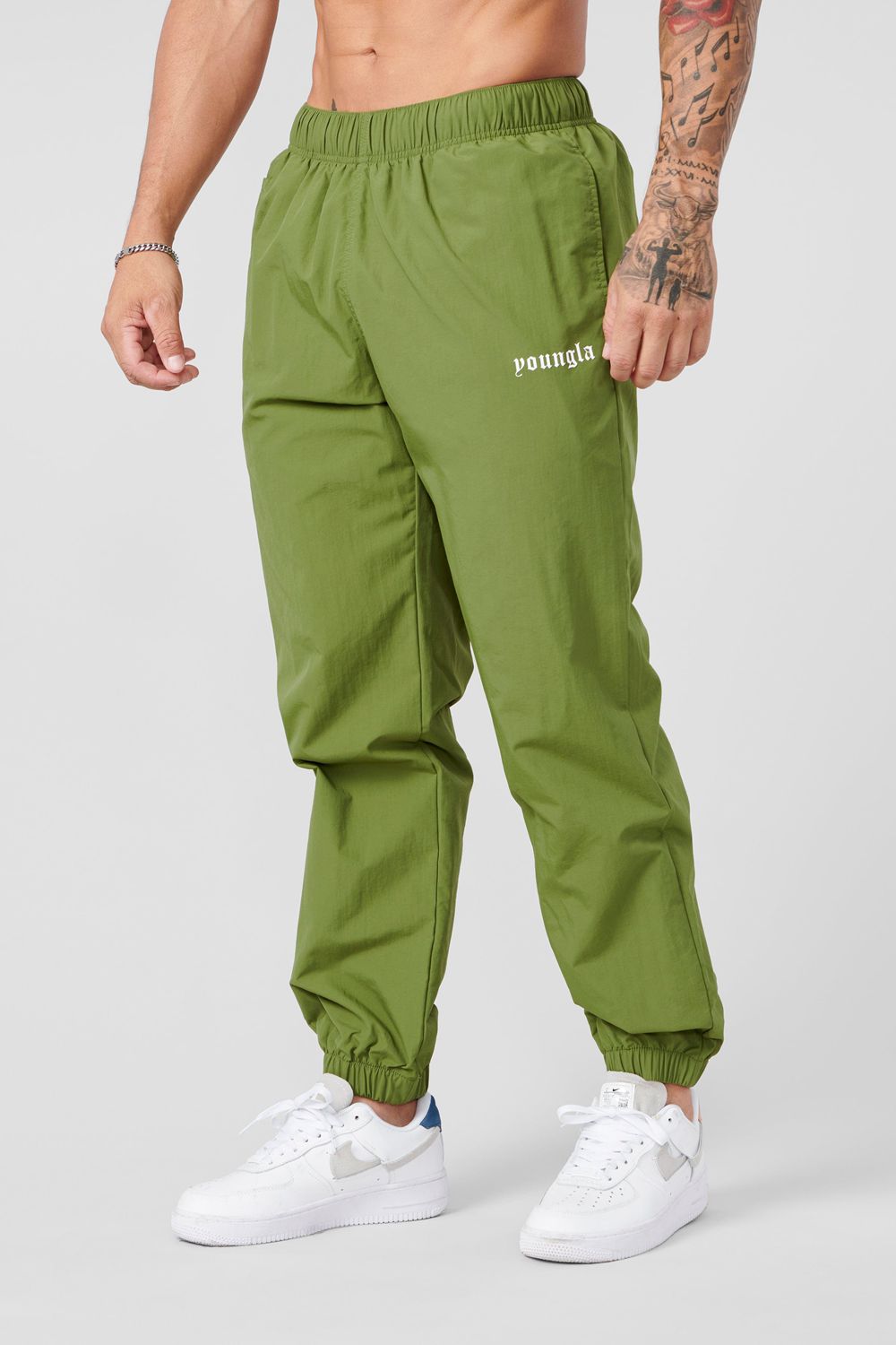 Young LA 254 - Swish Joggers Green Canada | TMIY-64920