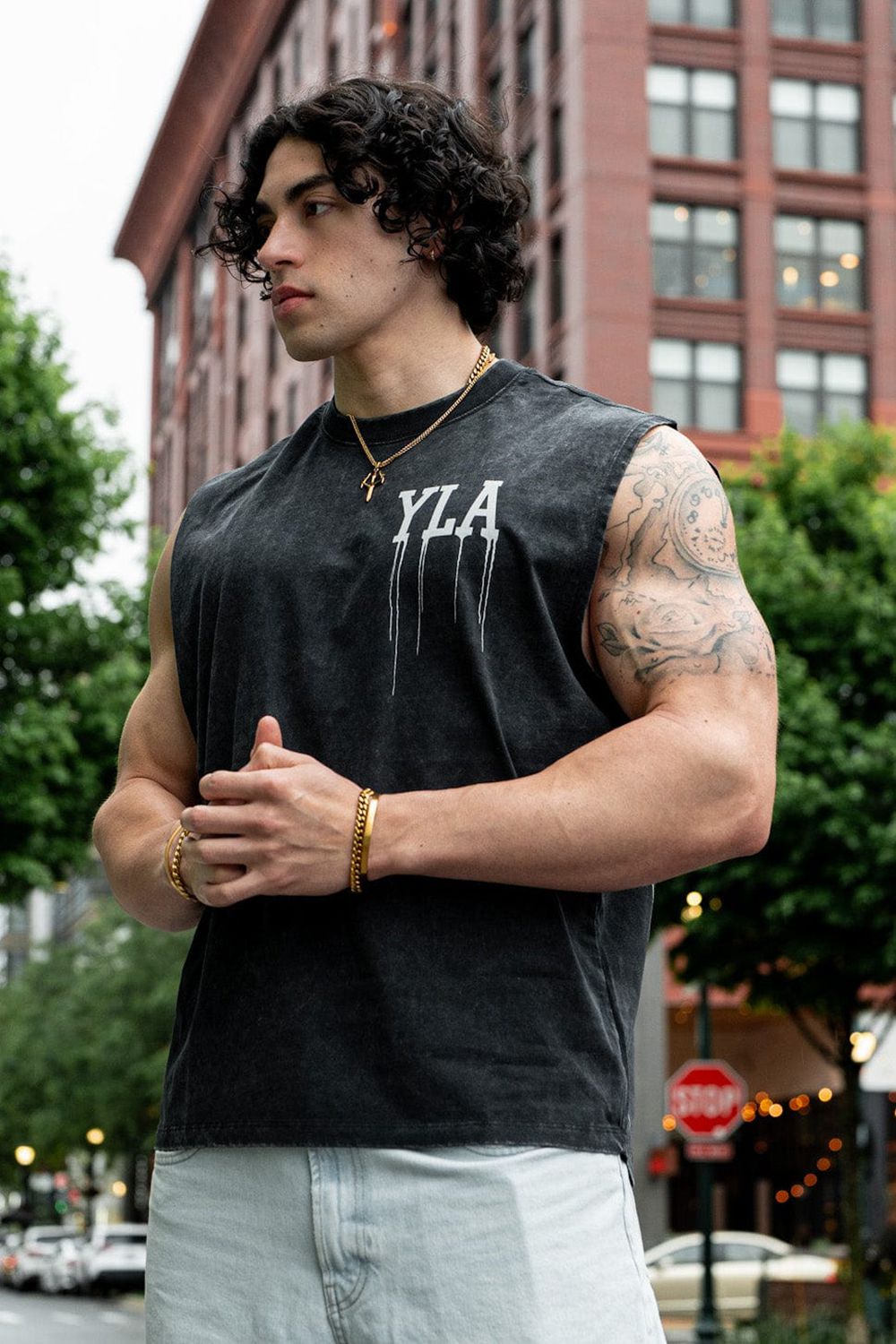 Young LA 3031 - Drip Muscle Tanks Black Canada | KCFG-75104