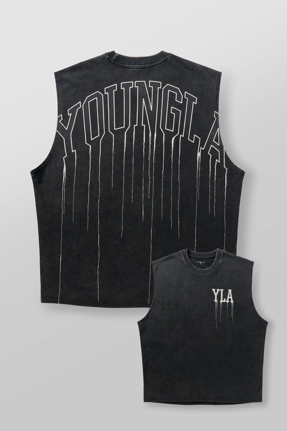 Young LA 3031 - Drip Muscle Tanks Black Canada | KCFG-75104