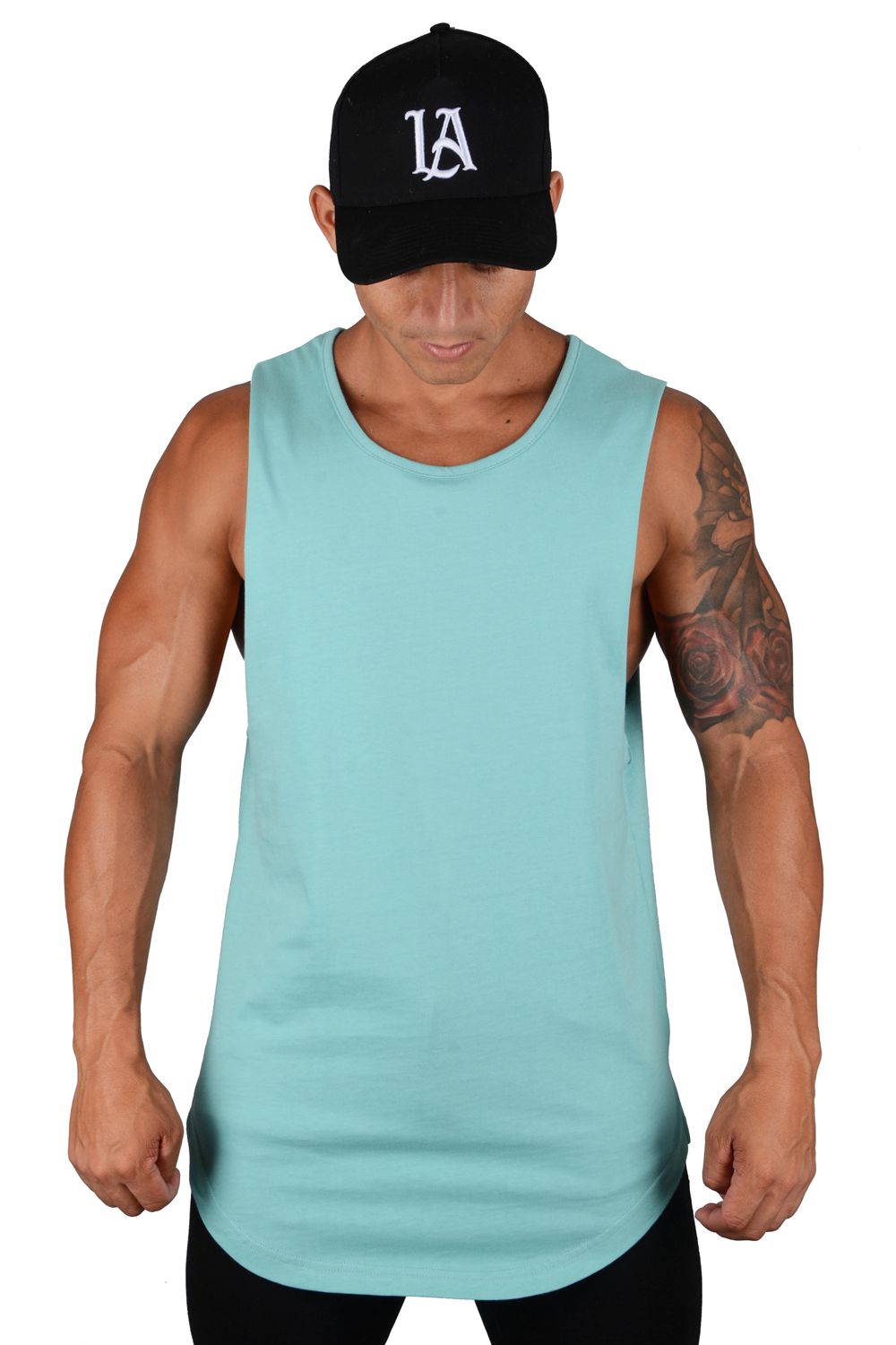 Young LA 308 Muscle Tanks Aqua Canada | SGXN-06219