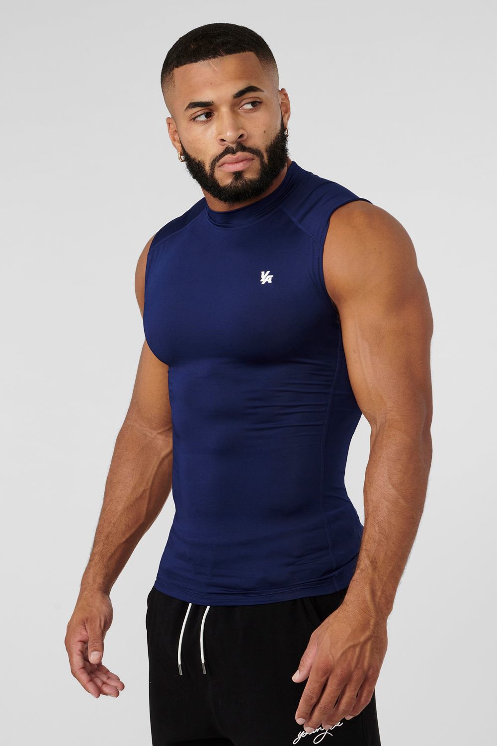 Young LA 315 - Stealth Compression Cut-Offs Blue Canada | IXPQ-29561