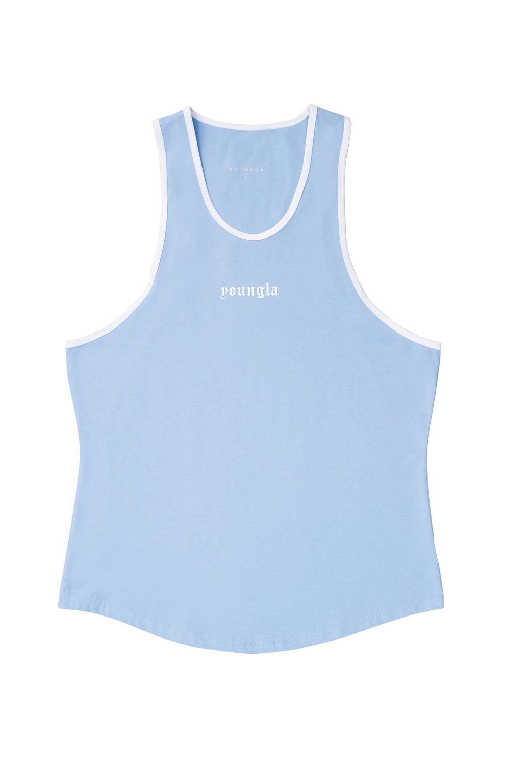 Young LA 319 - Pristine Tank Tops Blue Canada | ICJK-14267