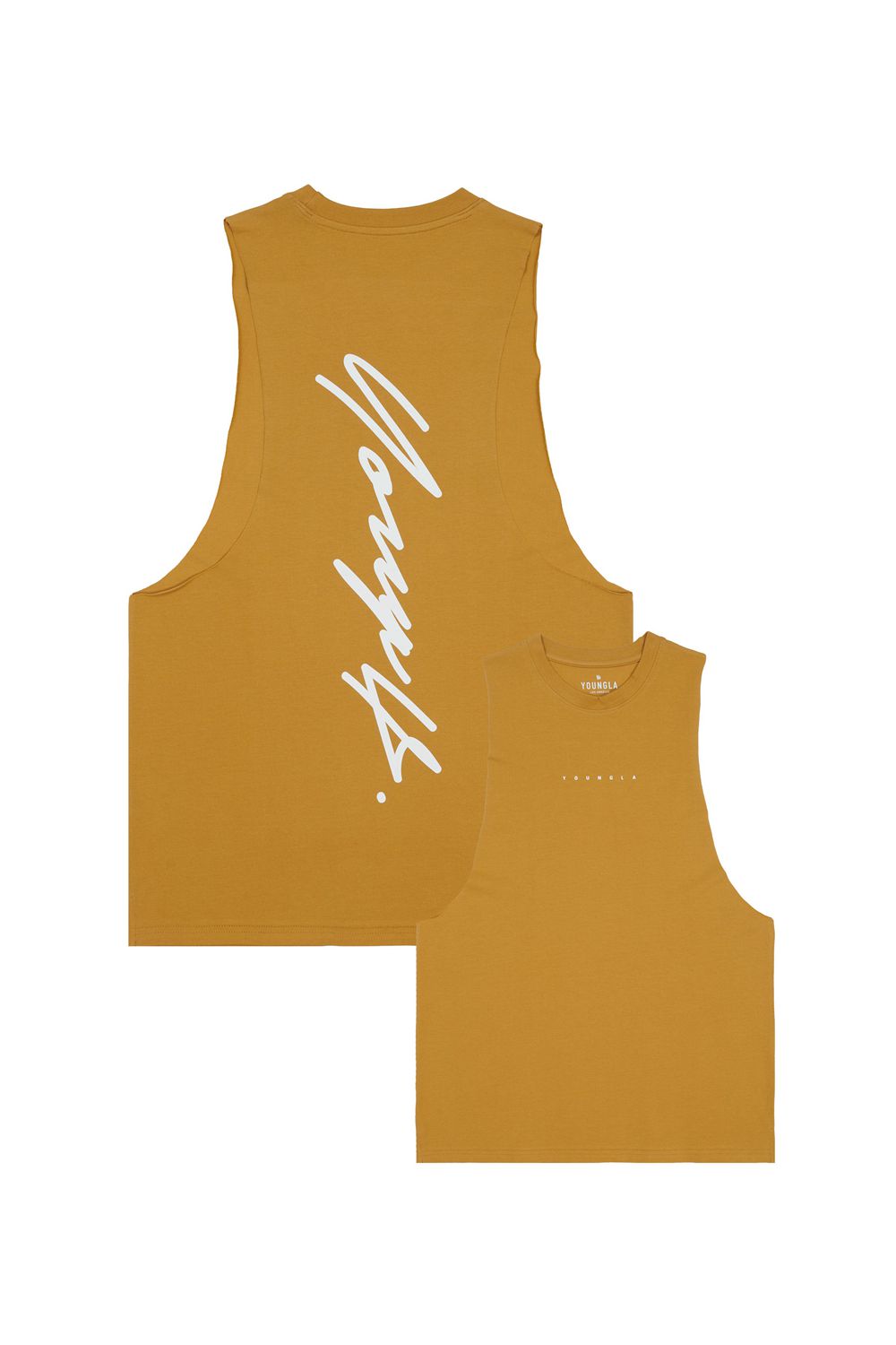 Young LA 323 Autograph Delt Tanks Yellow Canada | SKUL-20159