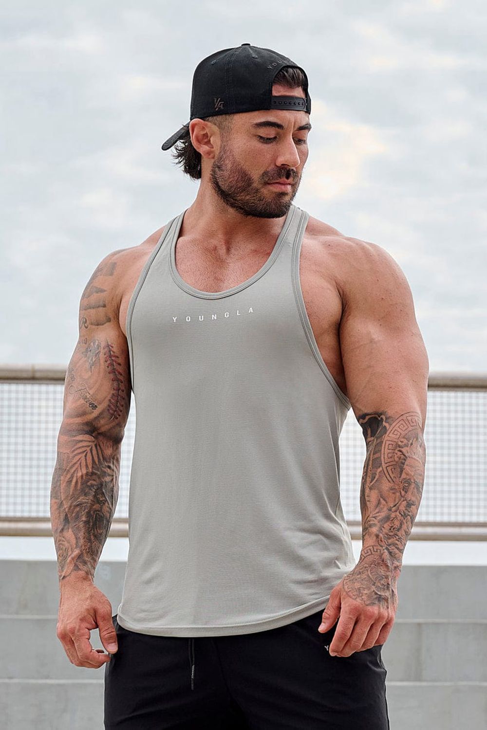 Young LA 342 - New Gen Compression Stringers Grey Canada | VDLF-81256