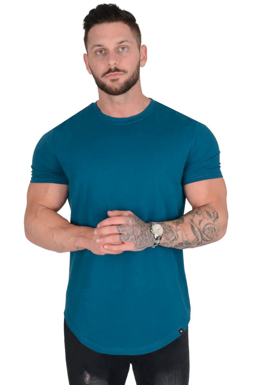 Young LA 402 Perfect Tee - Scallop Bottom Dark Blue Canada | IVTB-49257