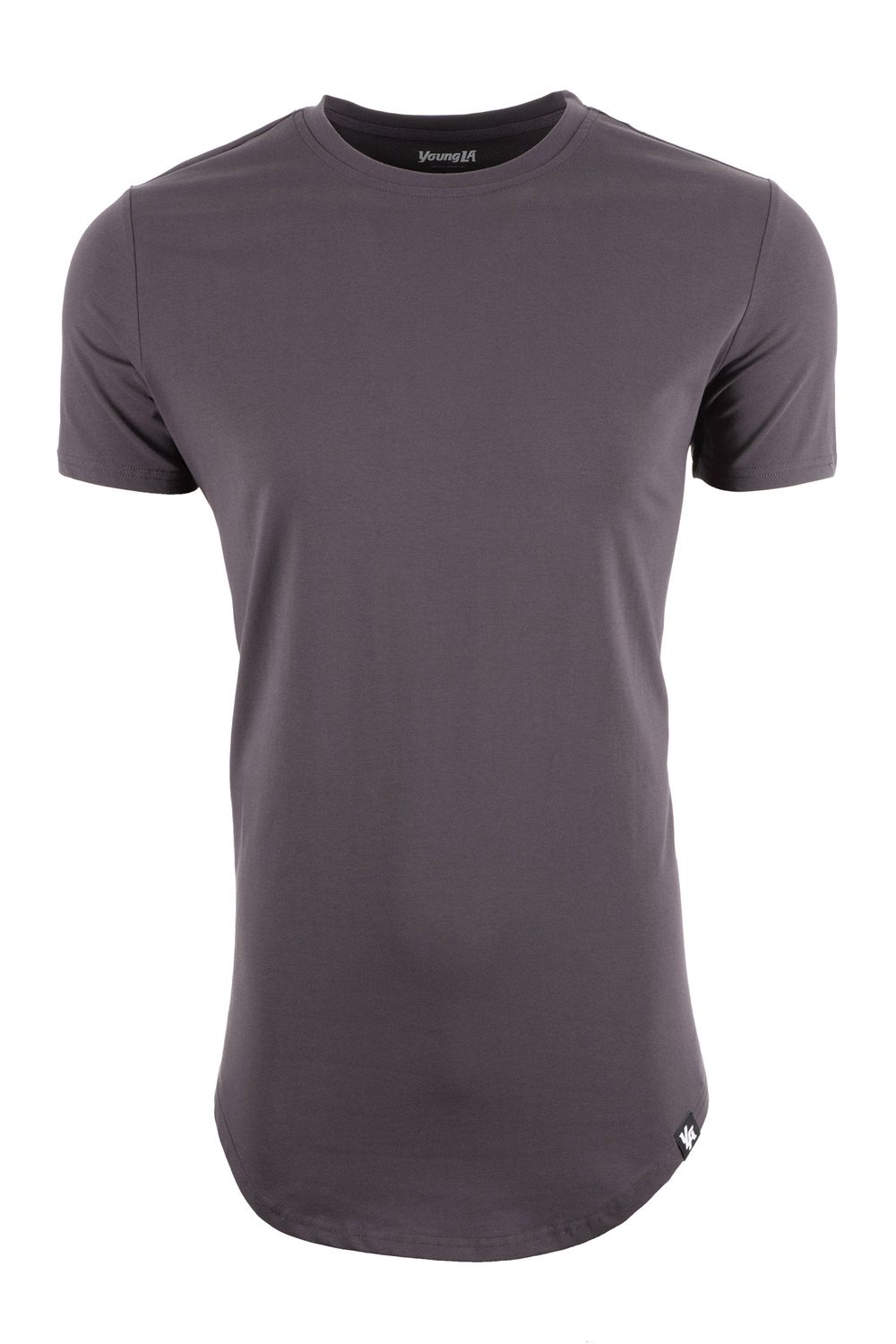 Young LA 402 Perfect Tee - Scallop Bottom Dark Grey Canada | HKPF-59410