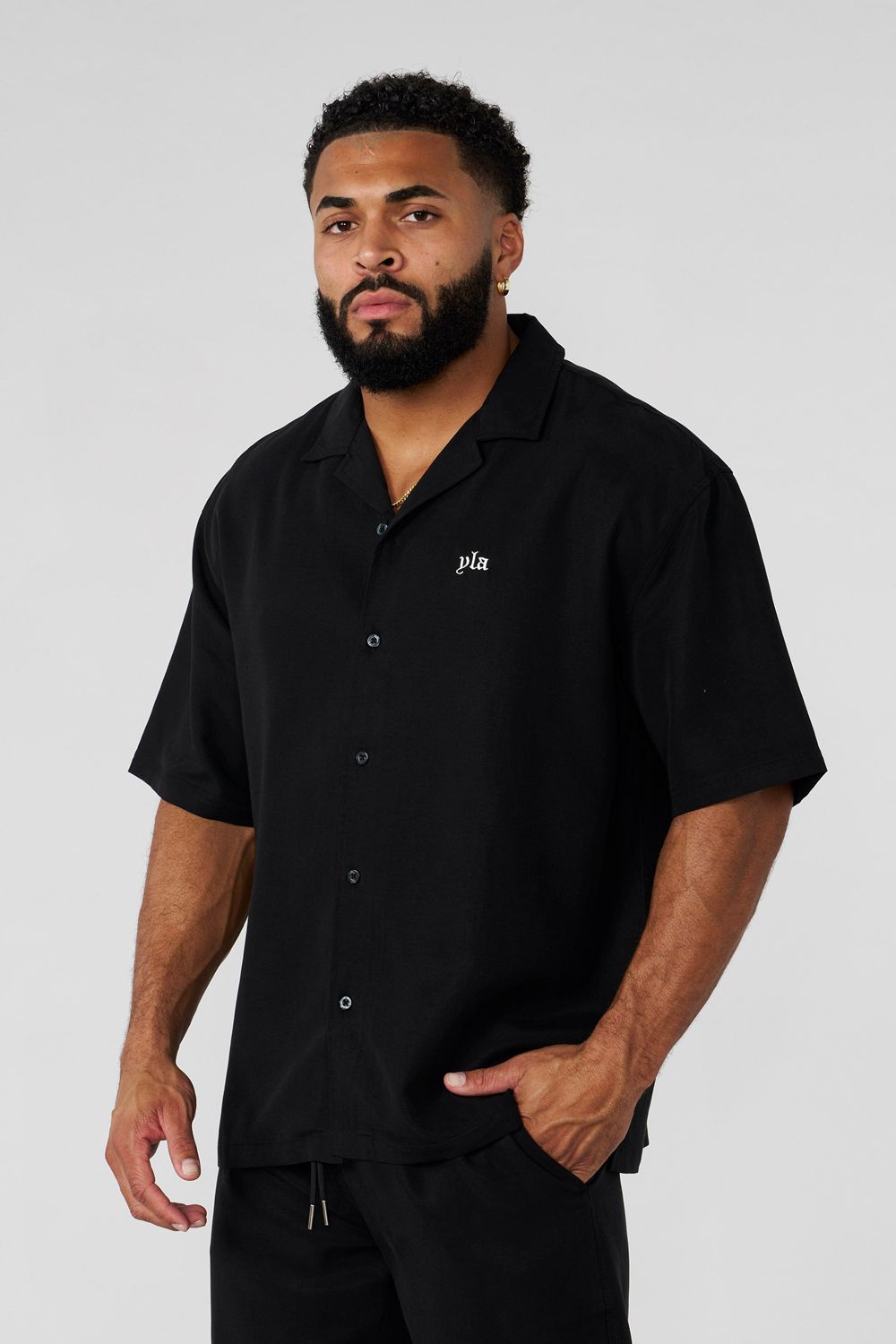 Young LA 4062 - Yacht Club Button Up Black Canada | INLR-96712