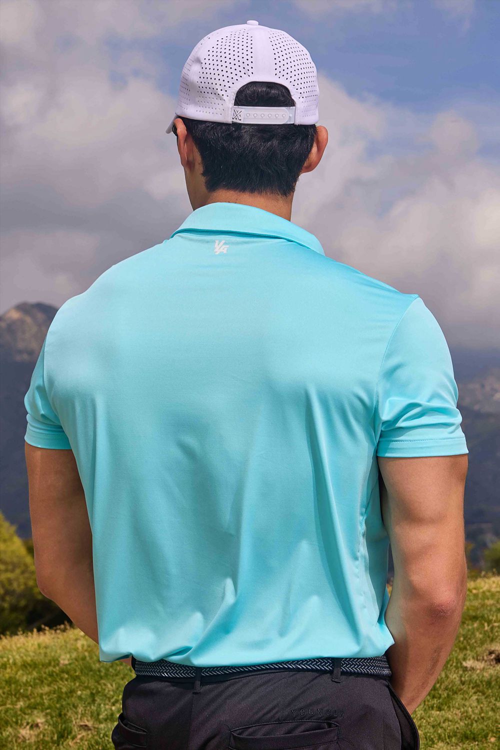 Young LA 4069 - Tee Time Golf Polos Turquoise Canada | XWEQ-42780