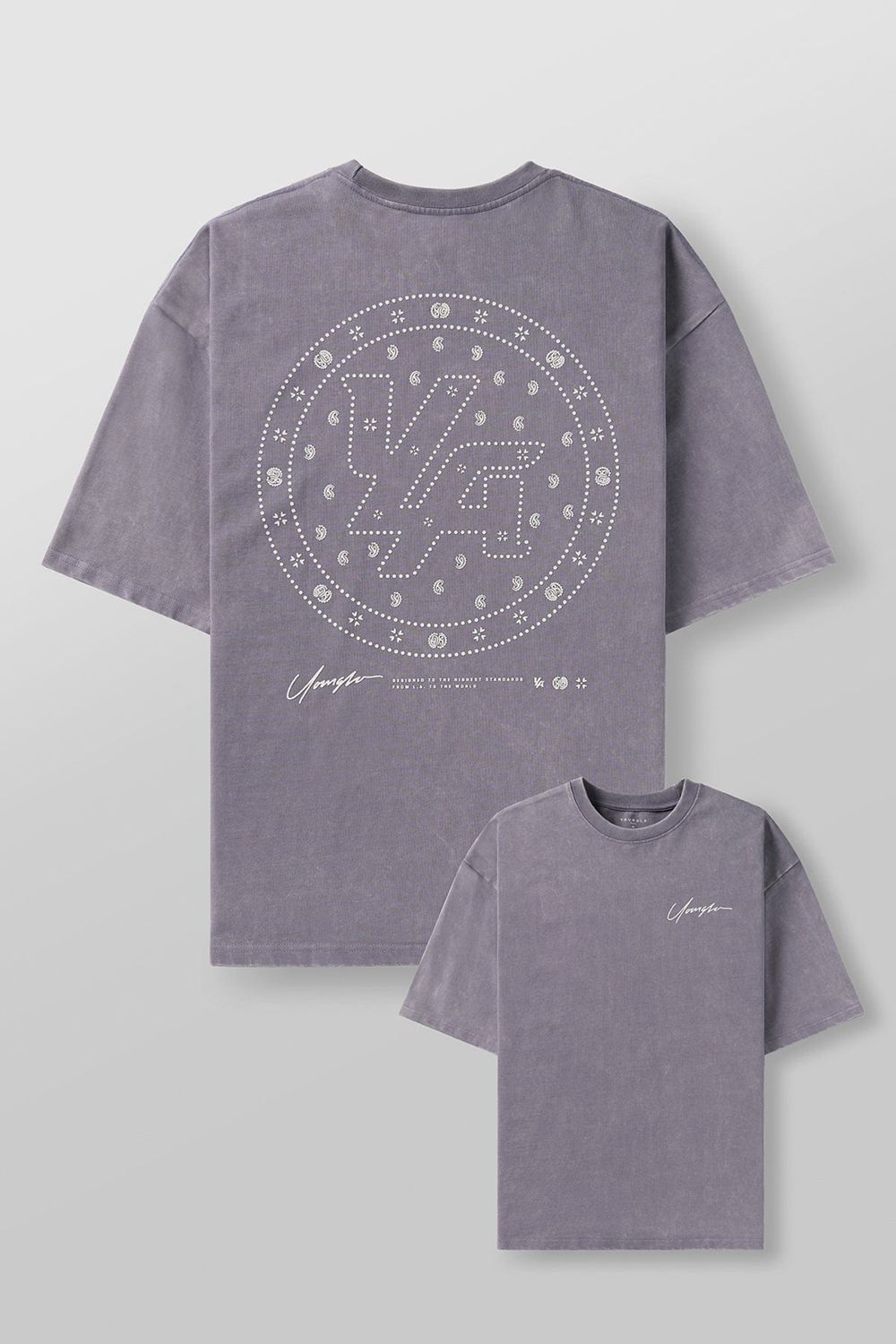 Young LA 4111 - Bandana Heavyweight Tees Purple Canada | UYRE-86031