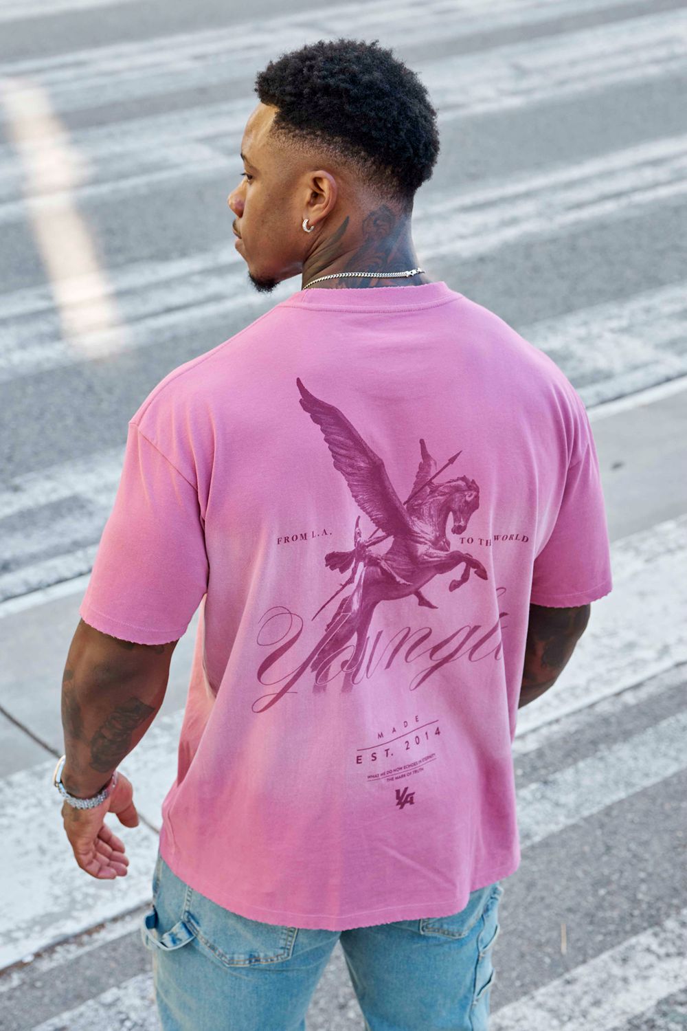 Young LA 4118 - Warrior Tees Pink Canada | NSPW-91568