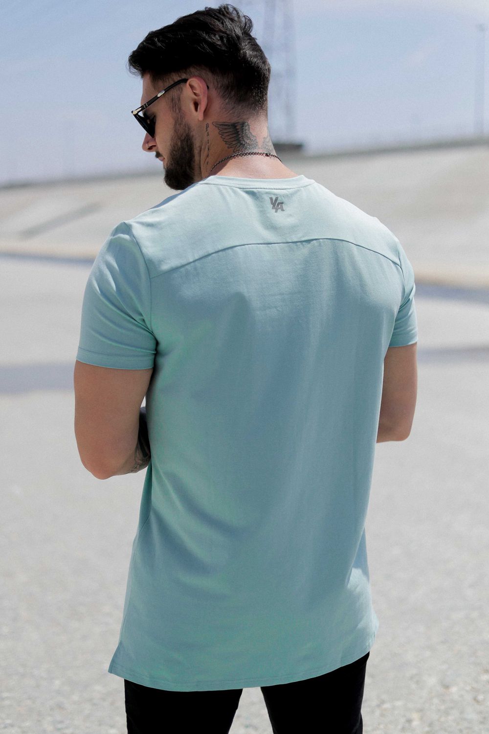 Young LA 411 Perfect Tee - Straight Bottom Aqua Canada | AZYN-13798