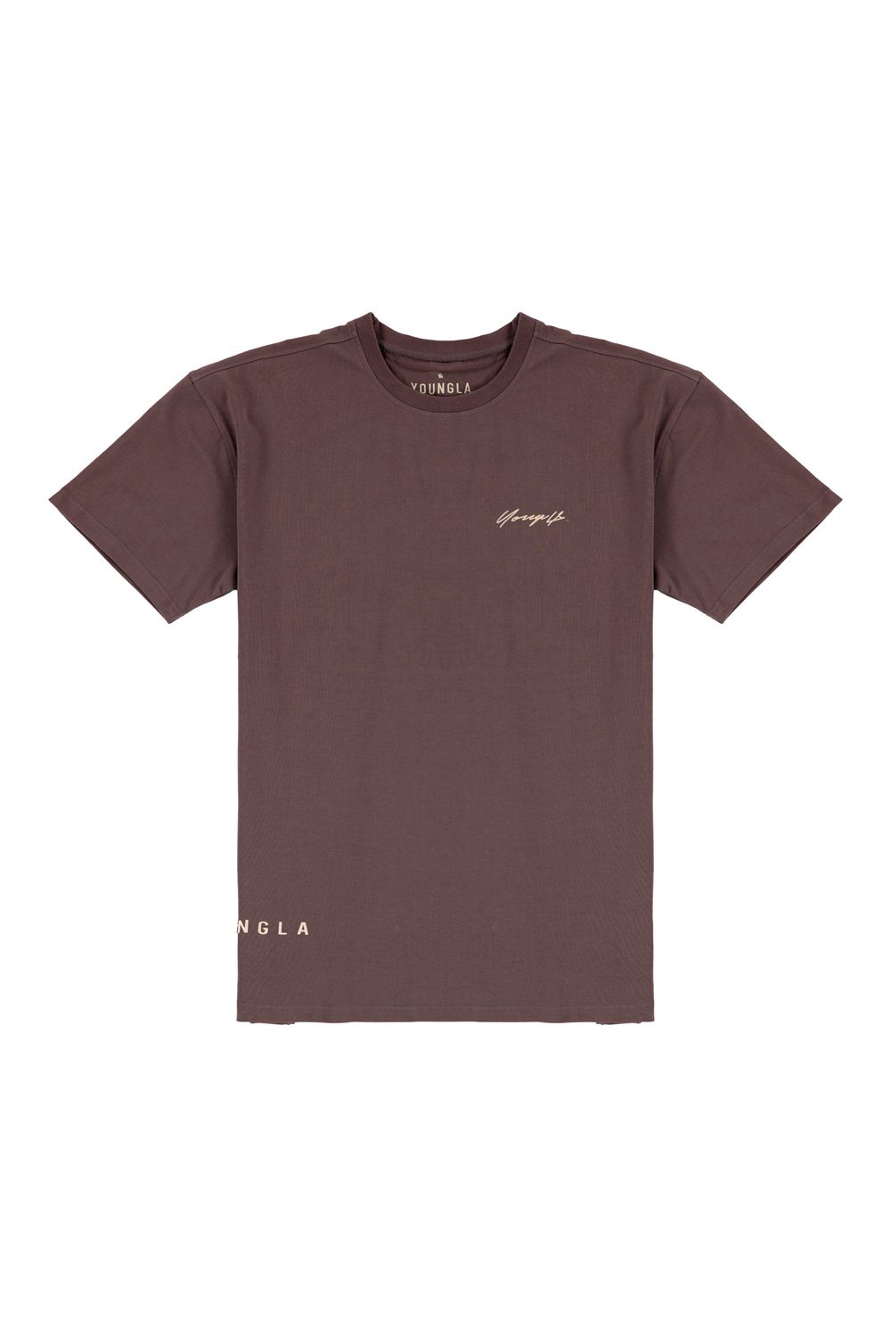 Young LA 414 Signature Tees Burgundy Canada | YGWA-27359