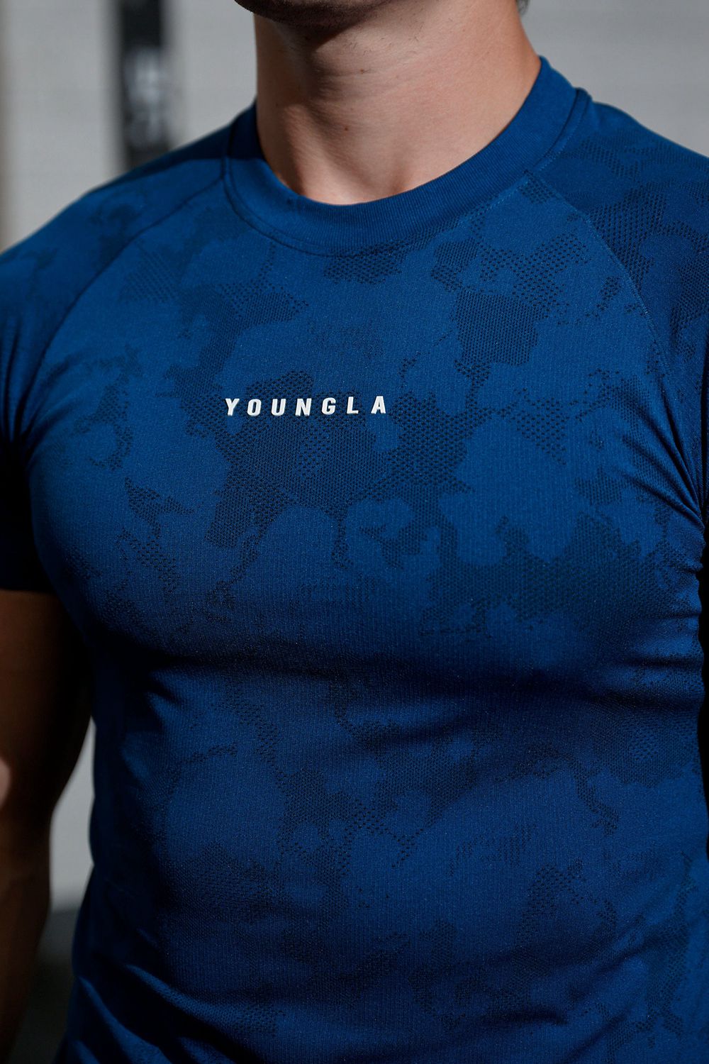 Young LA 437 Digital Compression Tees Dark Blue Canada | KQLI-59804