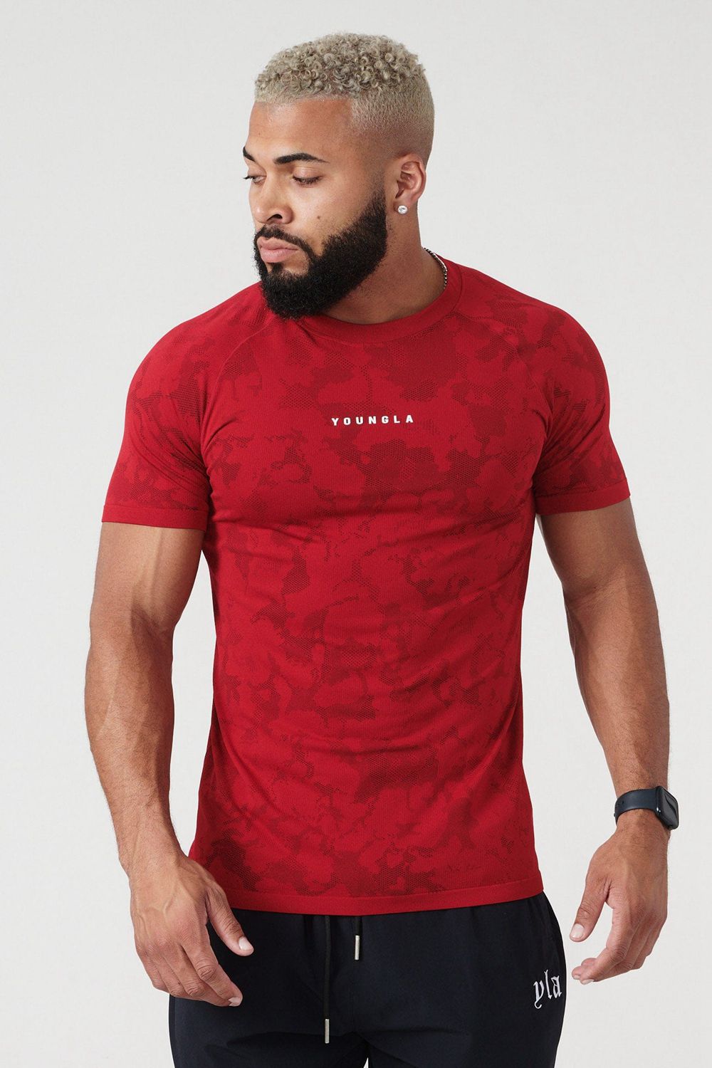 Young LA 437 Digital Compression Tees Red Canada | TDXC-73126