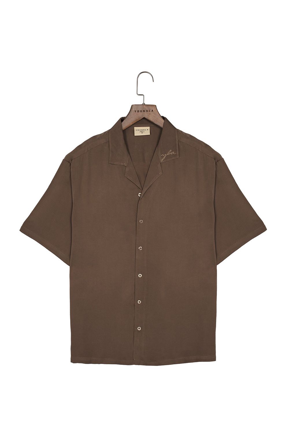 Young LA 444 - Tulum Shirts Brown Canada | LAUG-34591