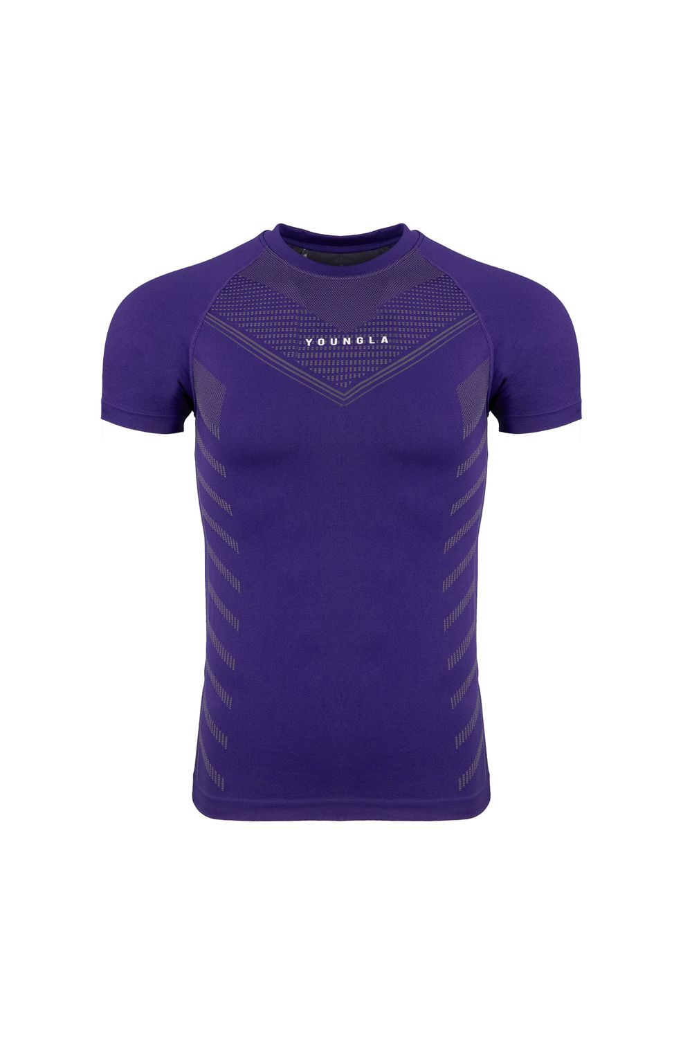 Young LA 465 Superhero Compression Tees Purple Canada | PYTO-98305