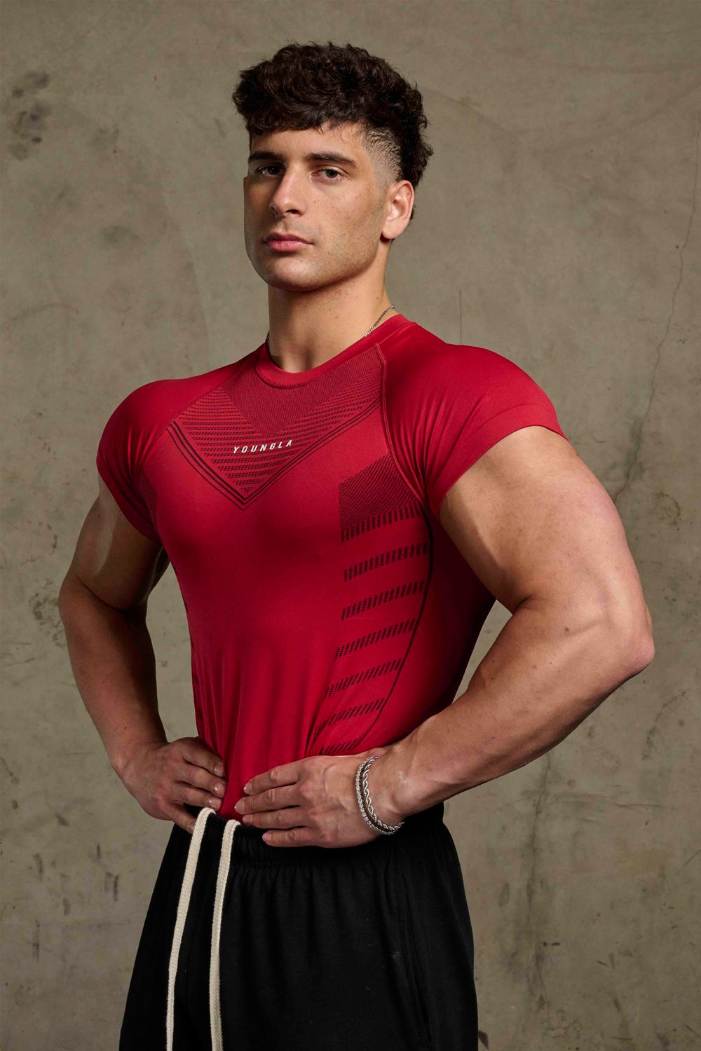 Young LA 465 Superhero Compression Tees Red Canada | CGLW-70548