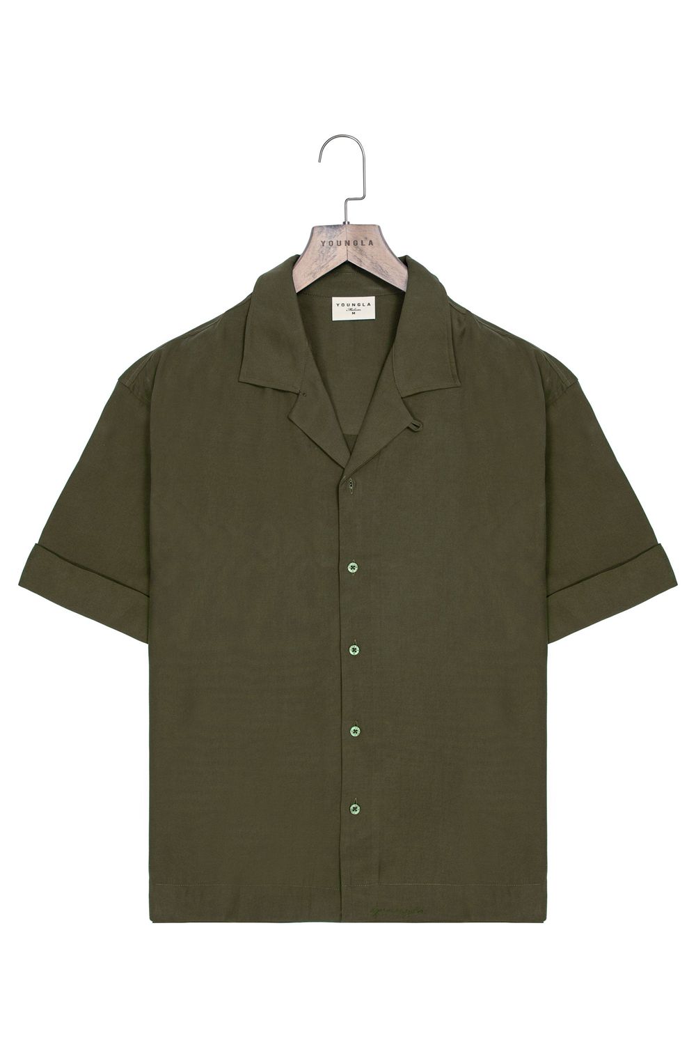 Young LA 468 Clase Shirts Olive Canada | NWKE-53804