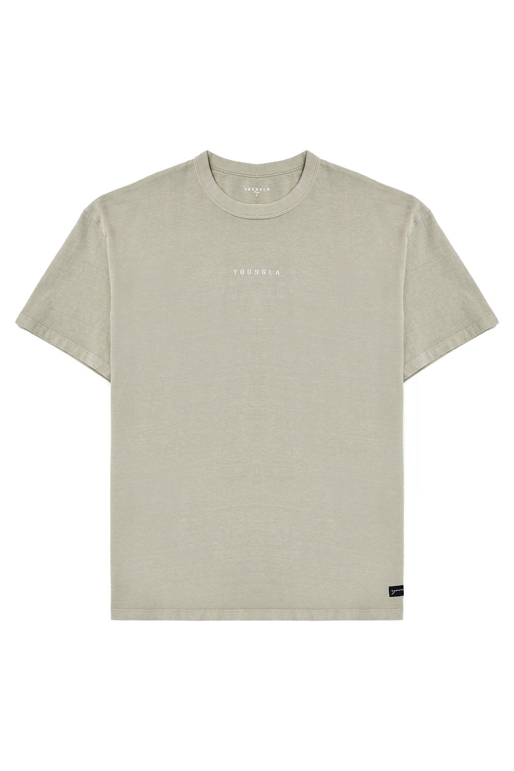 Young LA 472 - Mellow Logo Tees Olive Canada | NBLX-13698