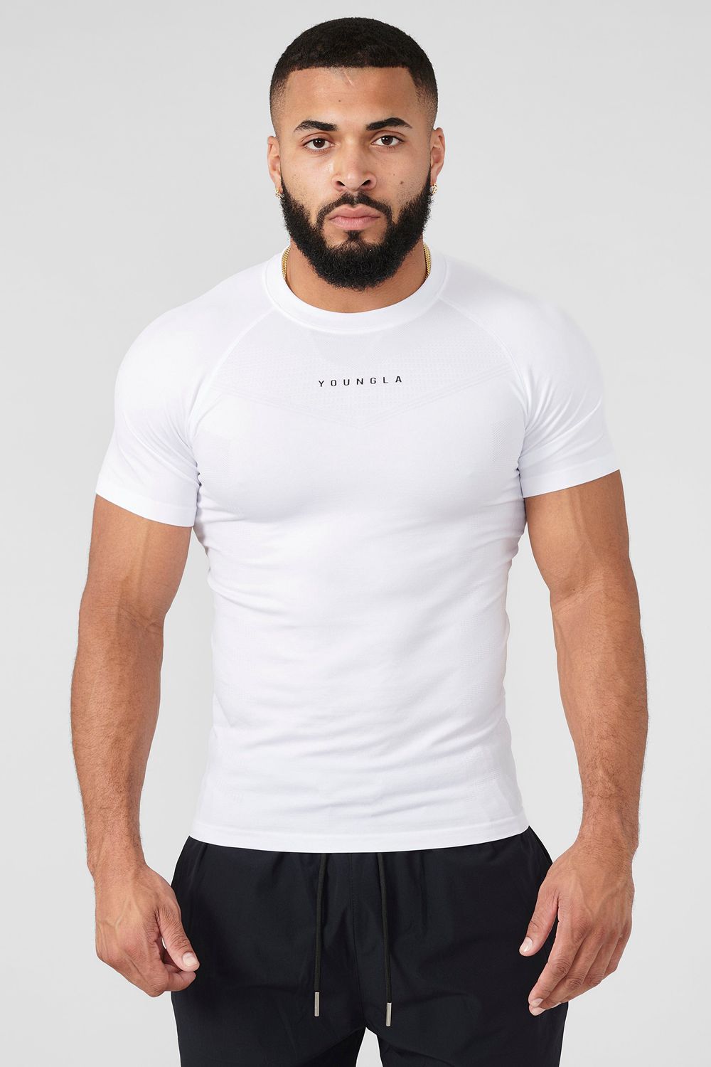 Young LA 475 Supervillain Compression Tees White Canada | VEUY-81426