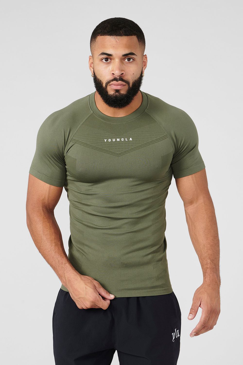 Young LA 475 Supervillain Compression Tees Olive Canada | VBDE-70453