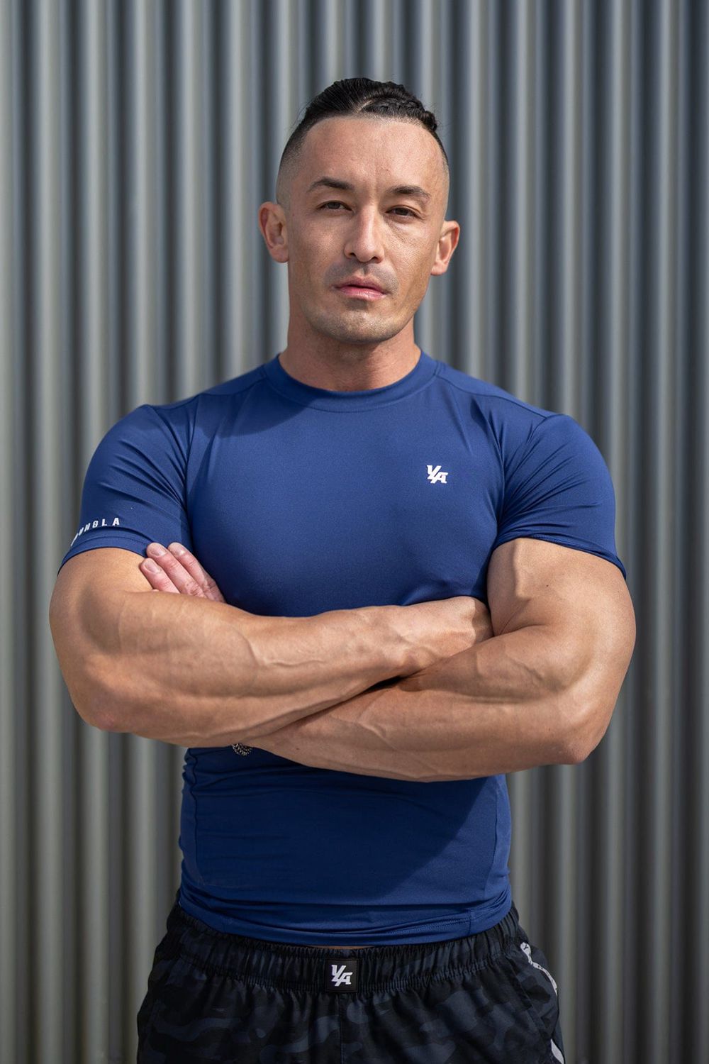 Young LA 476 - Stealth Compression Tees Dark Blue Canada | EUGT-36527