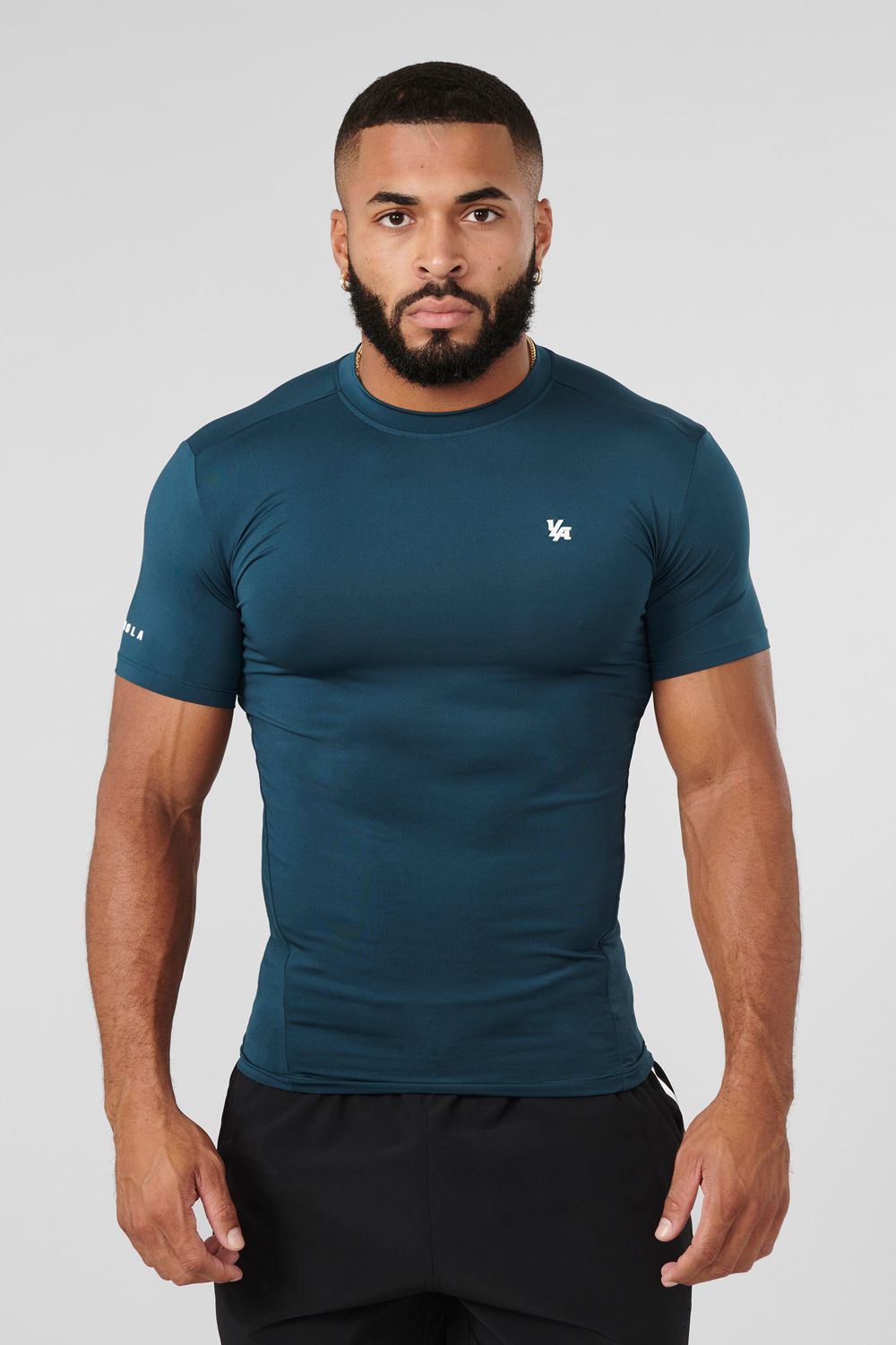 Young LA 476 - Stealth Compression Tees Teal Canada | JROD-78012