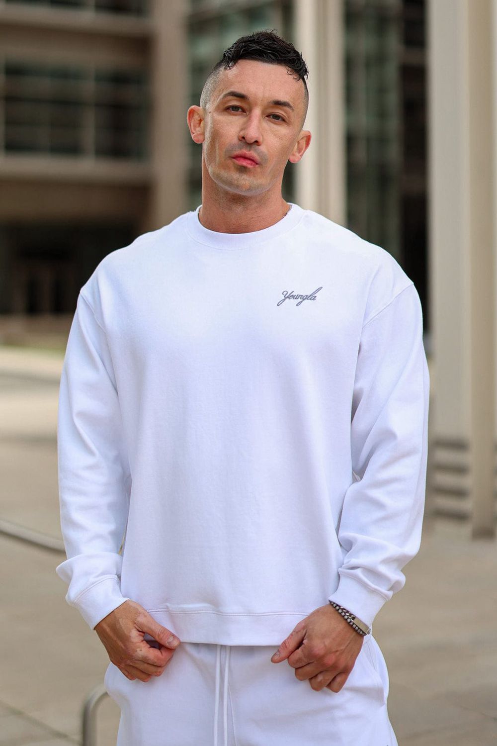 Young LA 5004 - Cloud Comfort Set - Crewneck White Canada | UAZB-58912