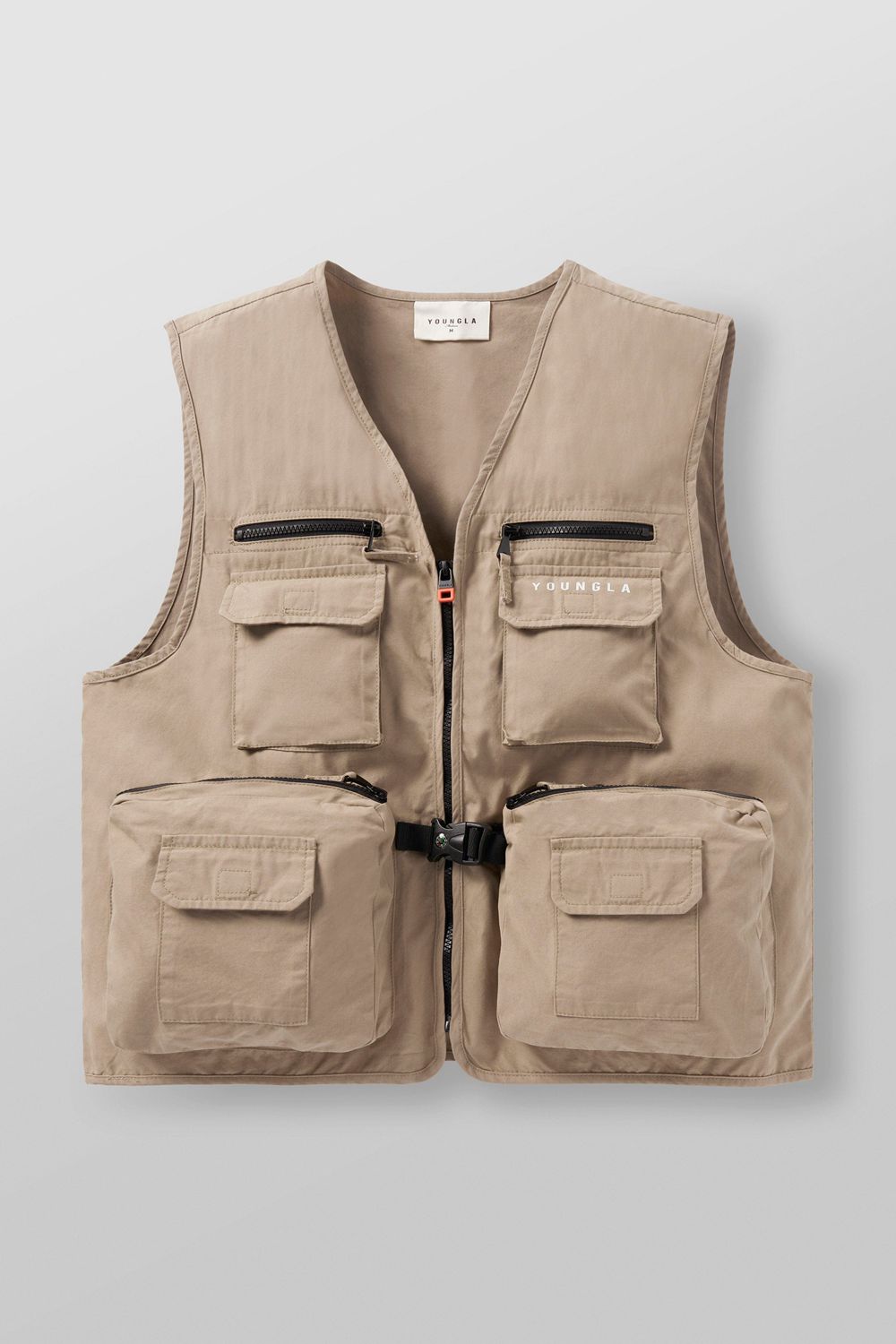 Young LA 502 - Utility Cargo Vest Beige Canada | PGDB-09531