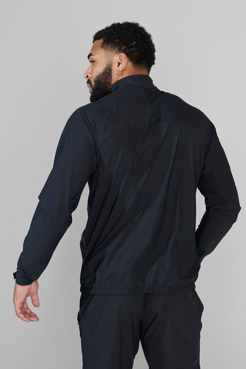 Young LA 5052 - Morning Run Zip-Up Black Canada | HCMA-63271