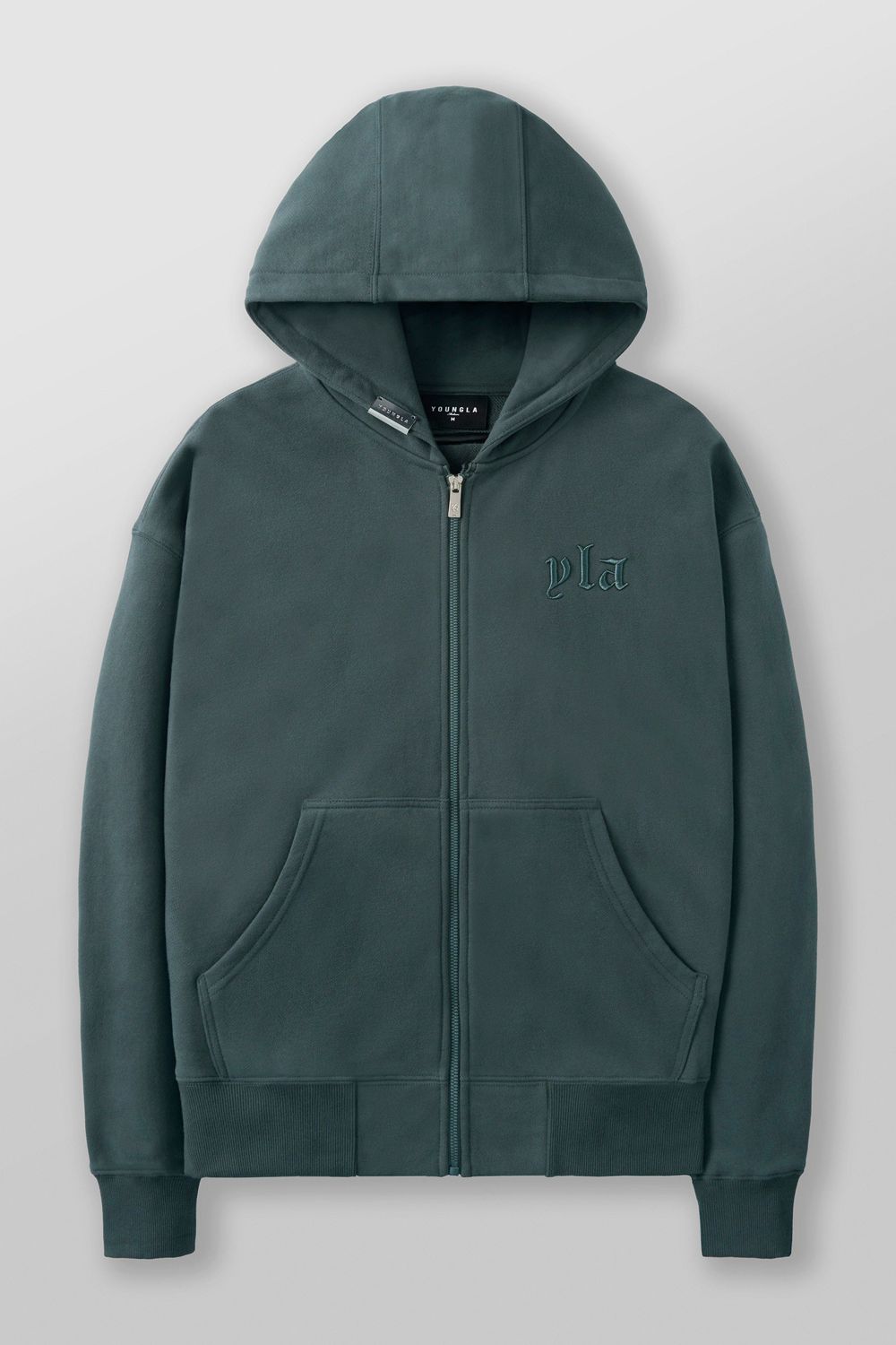 Young LA 5066 - Metal Zip-Up Green Canada | UYWE-40917