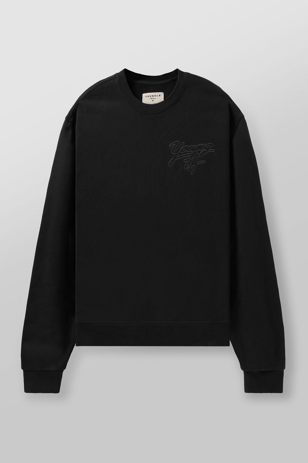 Young LA 5092 - Effortless Sets - Crewnecks Black Canada | HJSR-53201